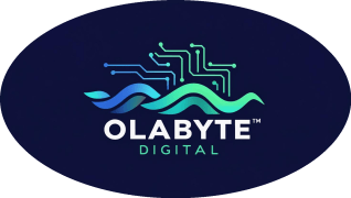 Logotipo de Olabyte Digital, agencia de diseño web exclusiva para clientes de Olaclean México.